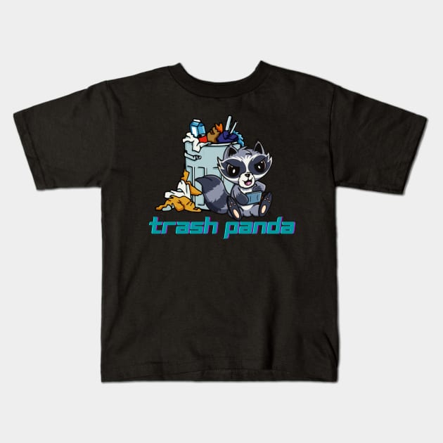 Trash Panda Kids T-Shirt by Alt World Studios